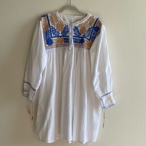 Blouse Cotton embroidered size M